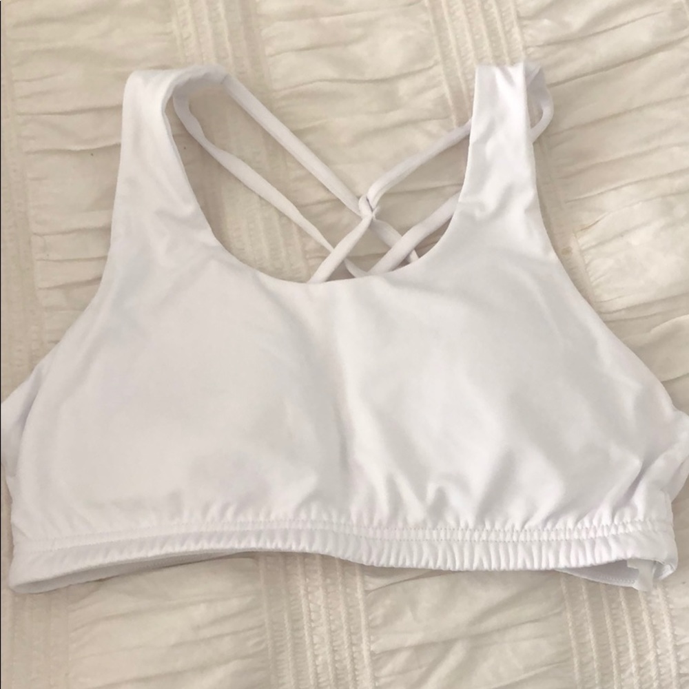White Sports Bra